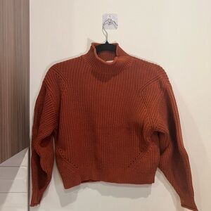 Abound Women's Cowl Neck Sweater in Rust